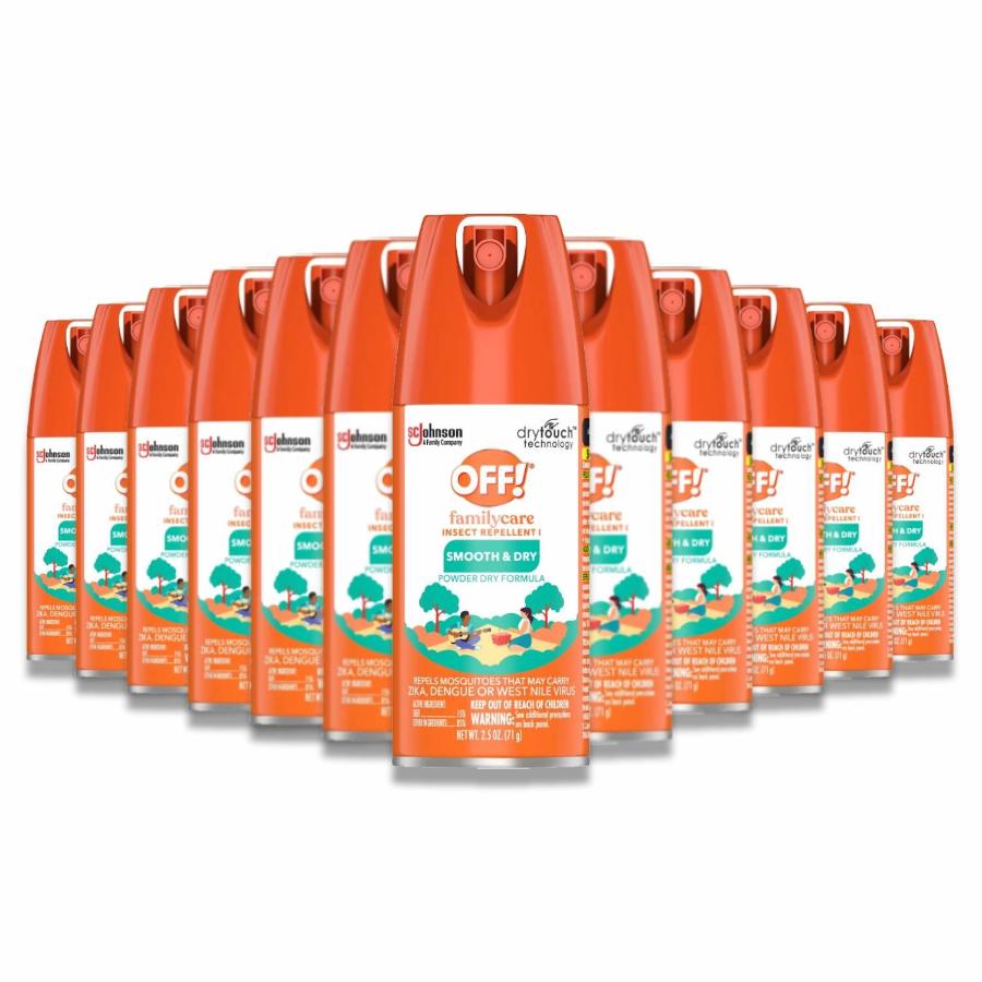 OFF! -FamilyCare Insect Repellent, Smooth & Dry, Travel Size - 2.5 Oz - 12 Pack