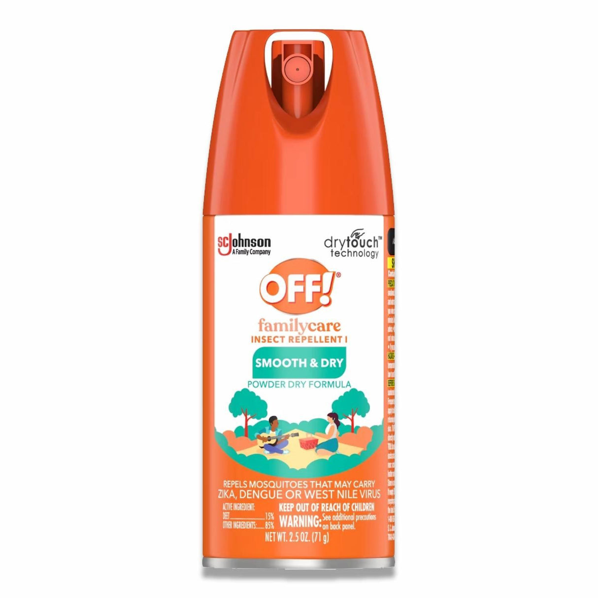 OFF! -FamilyCare Insect Repellent, Smooth & Dry, Travel Size - 2.5 Oz - 12 Pack