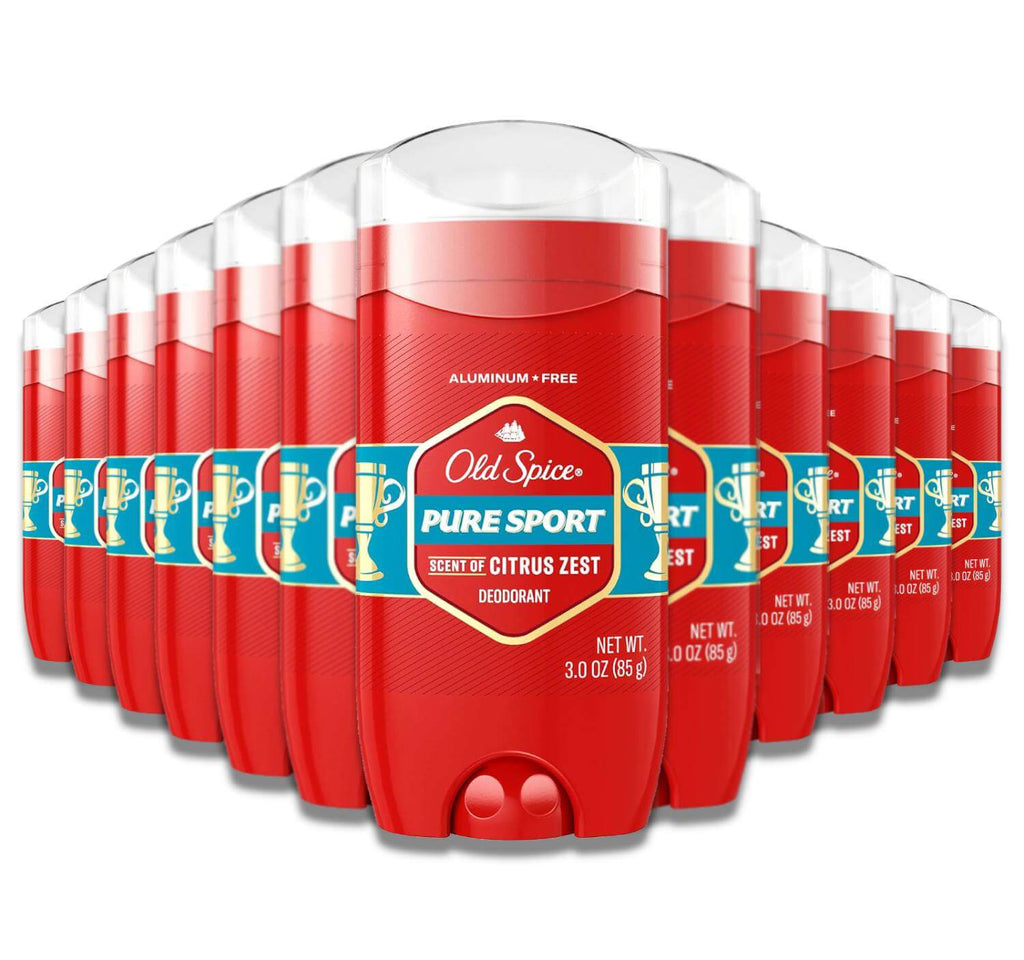 Old Spice Red Zone Pure Sport Deodorant - 3 oz Stick, 12 Pack Contarmarket