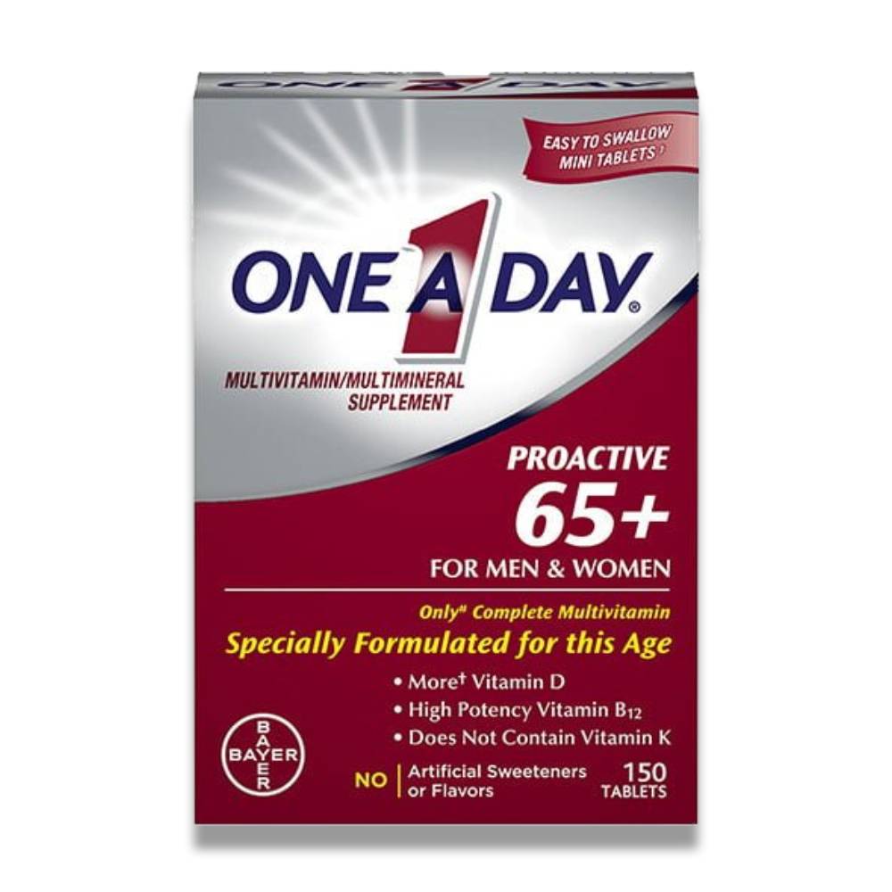 One A Day - Proactive 65+ Multivitamin Tablets for Men and Women - 150 Count - 24 Pack