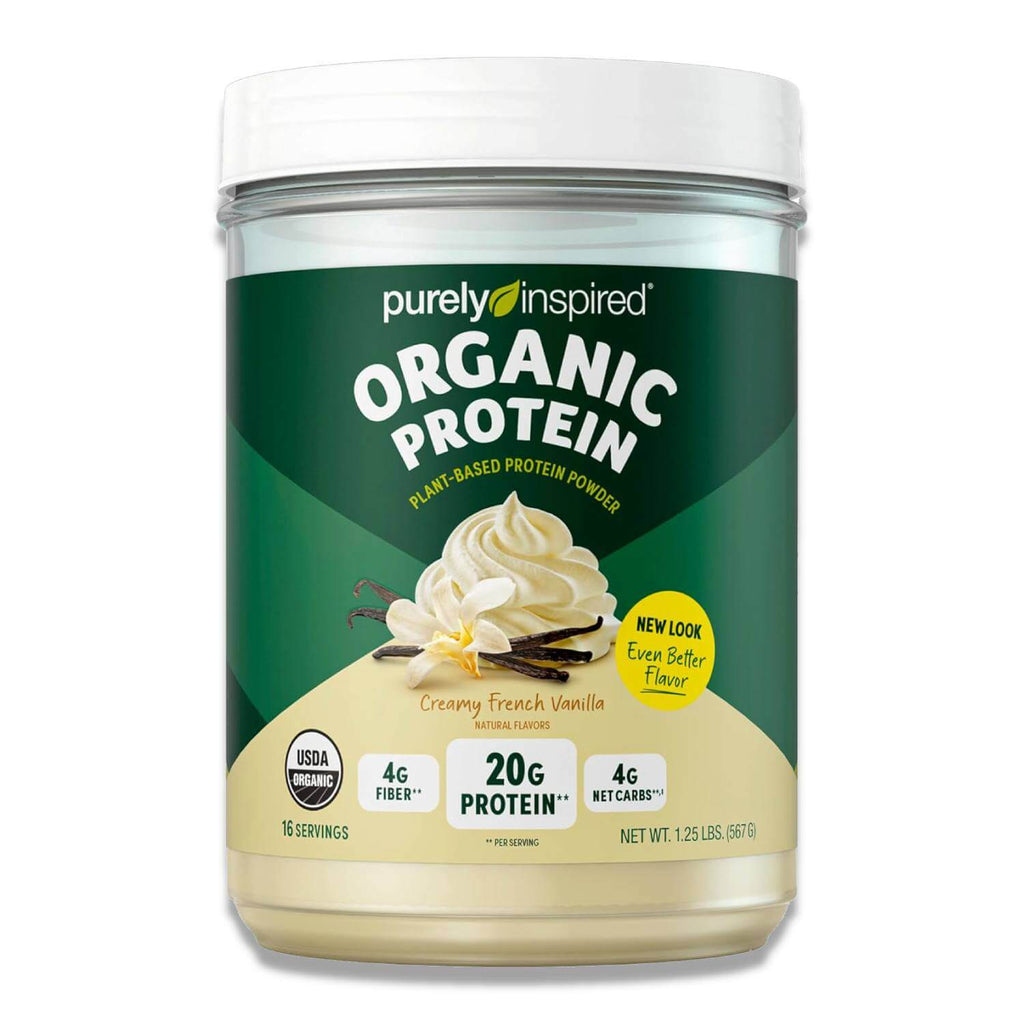 Purely Inspired Plant-Based Protein Powder - Creamy French Vanilla - 1.35 lbs - 2 Pack Contarmarket