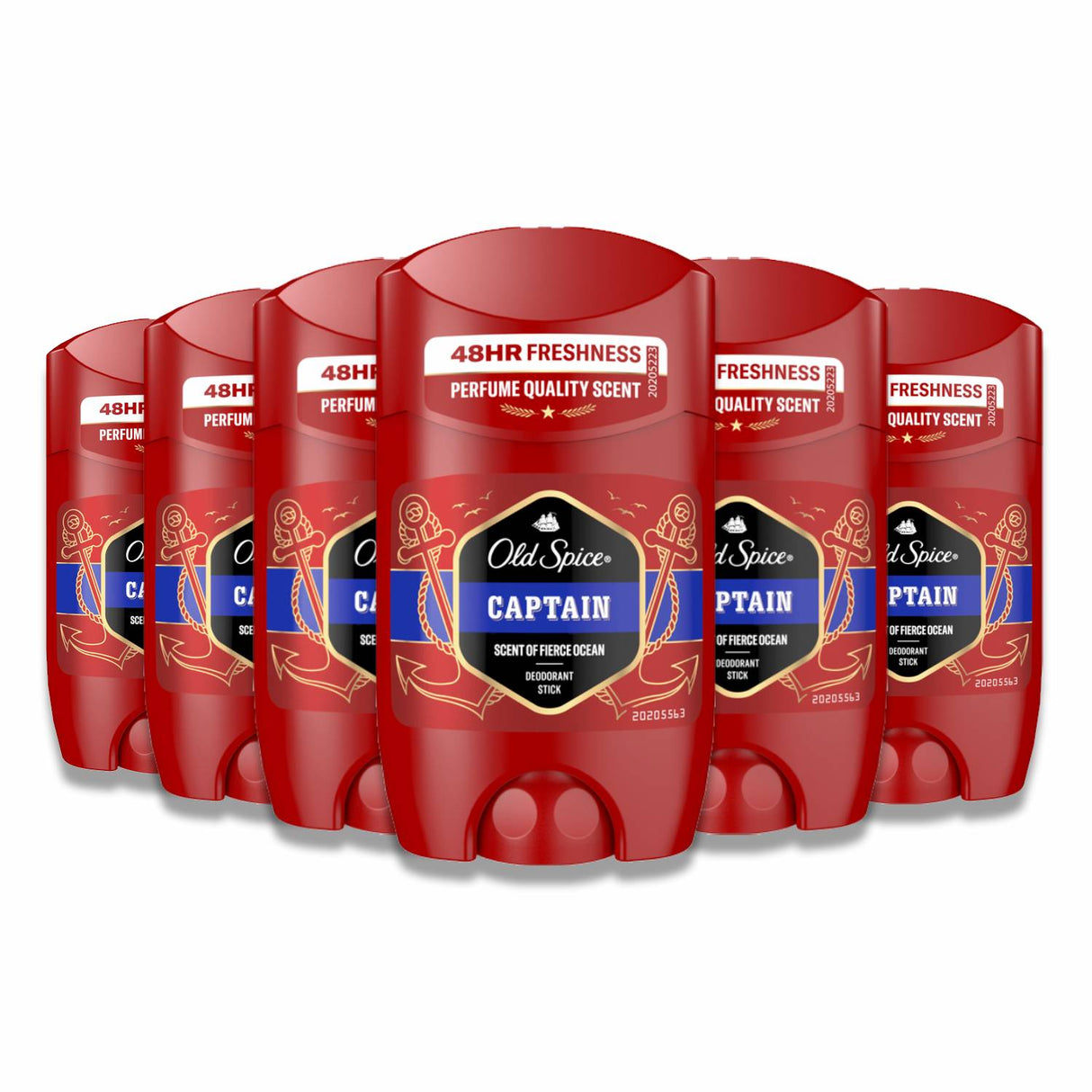 Old Spice Stick Deodorant  Captain - 1.7 oz/ 50 ml -  6 pack