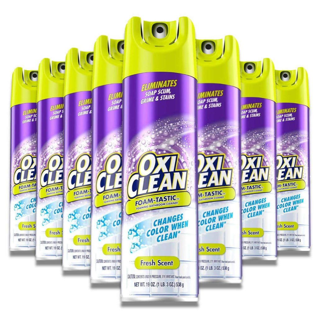 OxiClean Foam-Tastic Bathroom Cleaner Fresh Scent 19 Oz 8 Pack Contarmarket