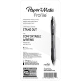 Paper Mate - Profile Retractable Gel Pens, Black, 0.7mm - 4 Ct - 48 Pack