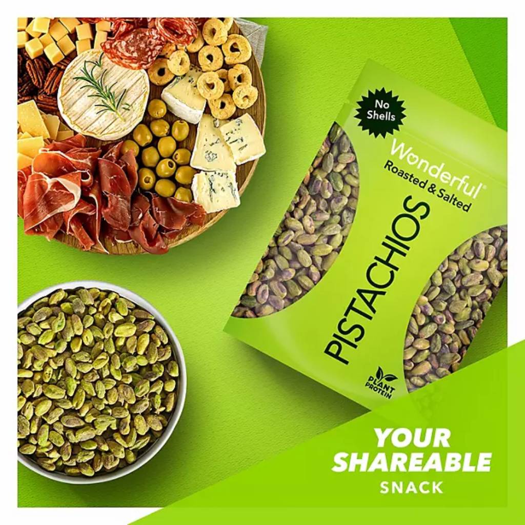 Wonderful Shelled Roasted Salted Pistachios - 24 Oz