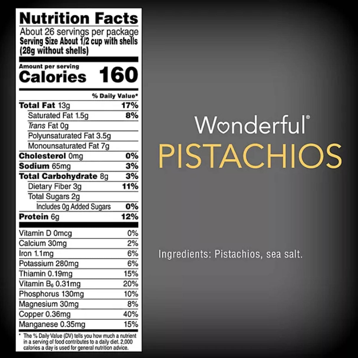 Wonderful Lightly Salted Pistachios - 48 Oz Each