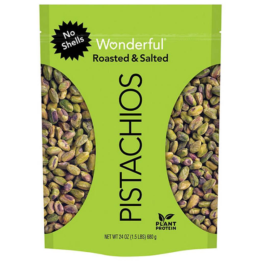 Wonderful Shelled Roasted Salted Pistachios - 24 Oz