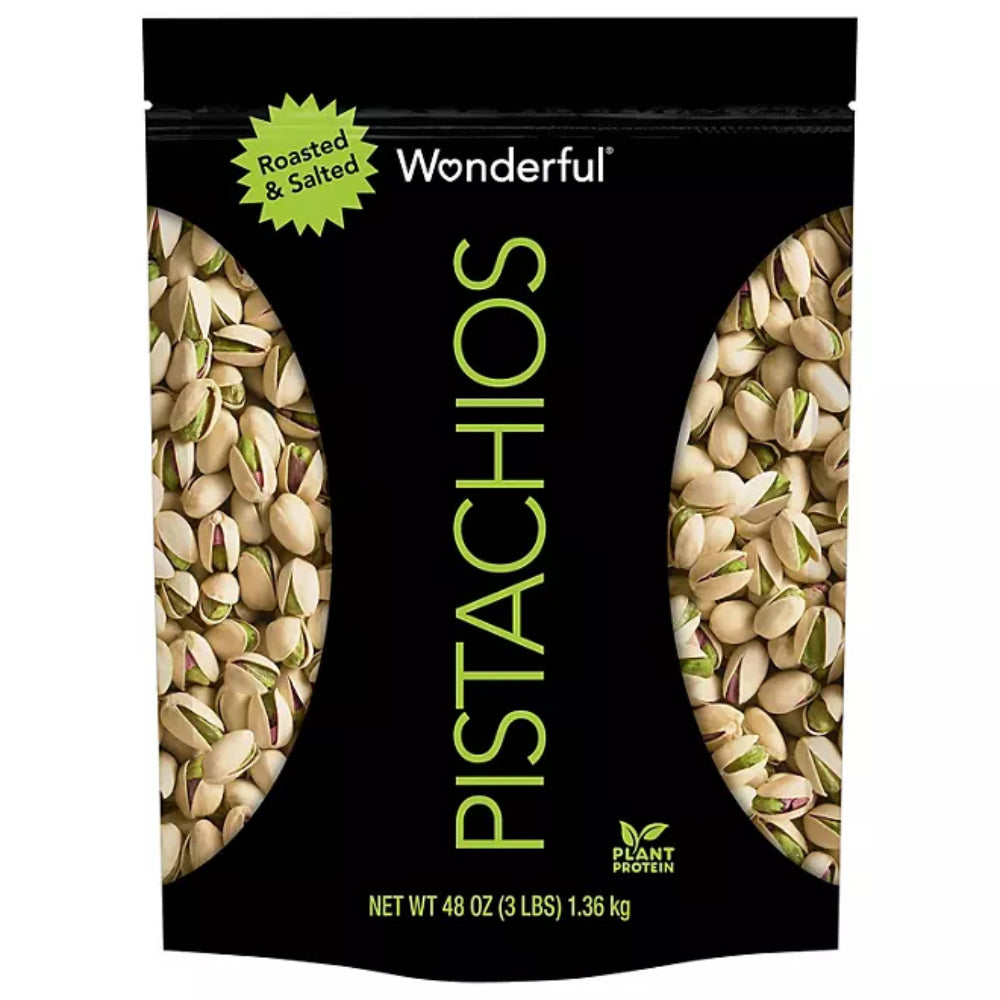 Wonderful Roasted & Salted Pistachios - 48 Oz Each