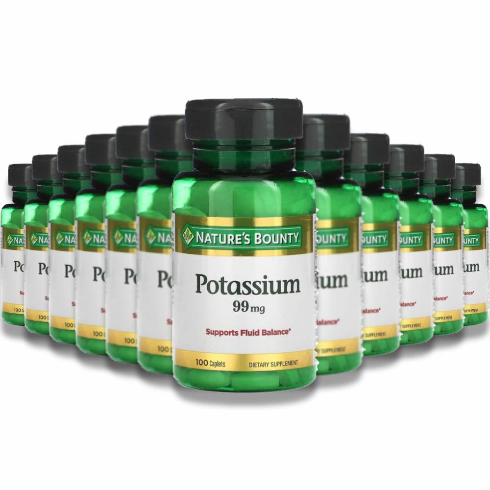 Nature's Bounty - Potassium Gluconate 99mg Tab 100 Count - 24 Pack