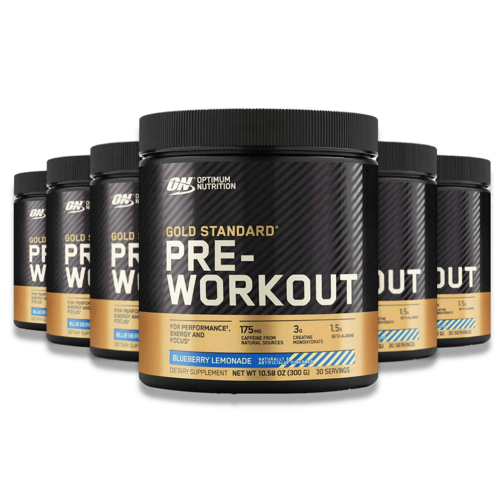 Optimum Nutrition Gold Standard Pre-Workout - Blueberry Lemonade - 6 Pack Contarmarket