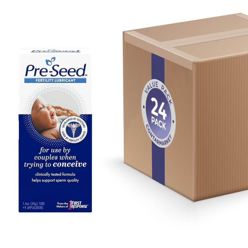 Pre-Seed Fertility Lubricant, For Use by Couples Trying to Conceive - 24 Pack