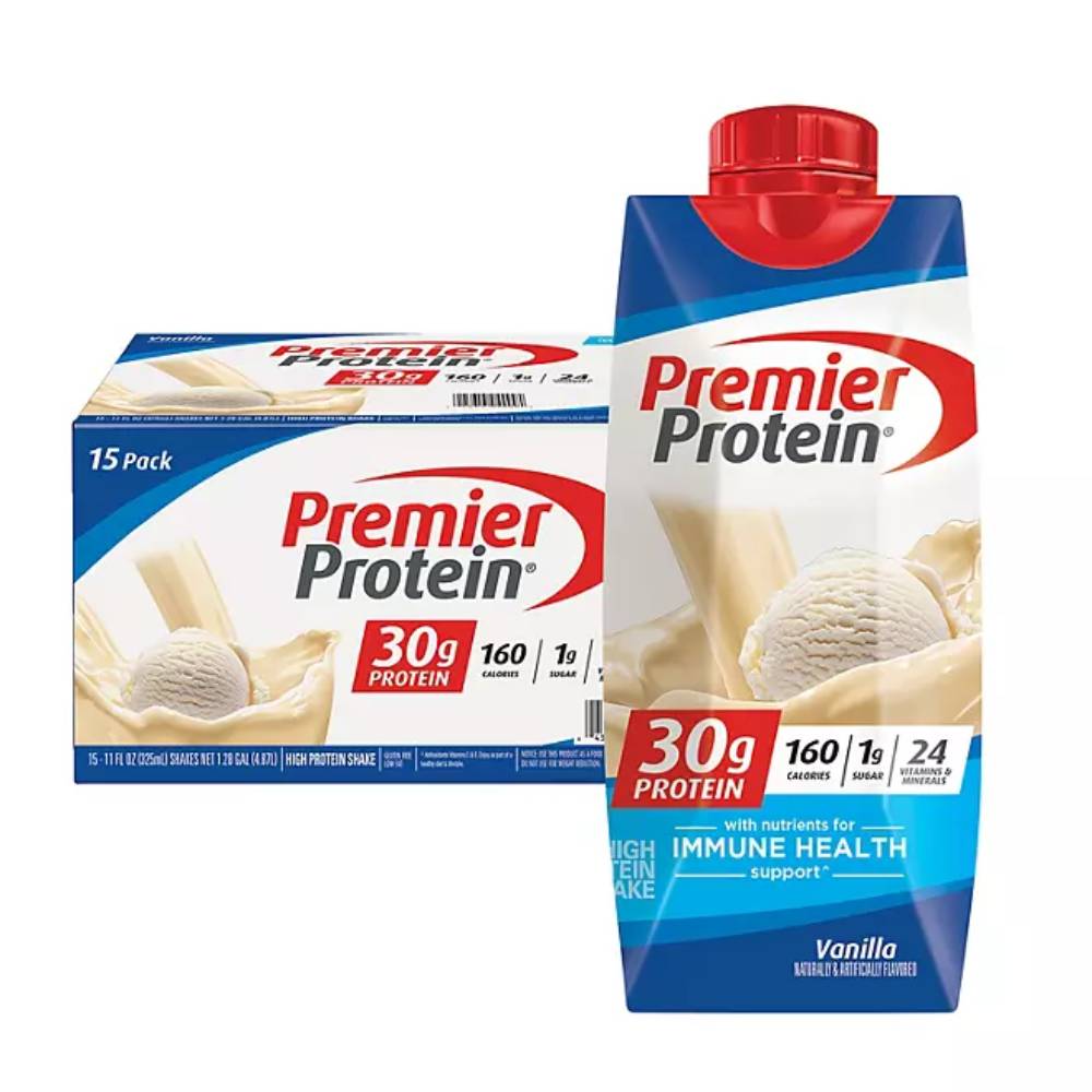 Premier Protein 30g High Protein Shake, Vanilla - 11 fl Oz - 15 Pack