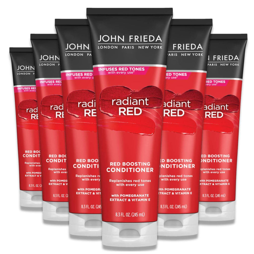 John Frieda Radiant Red Boosting Conditioner Bulk - 8.3 Oz - 6 Pack (6988867010716)