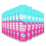 Rave - 4X Mega Unscented Hair Spray - 11 Oz - 12 Pack