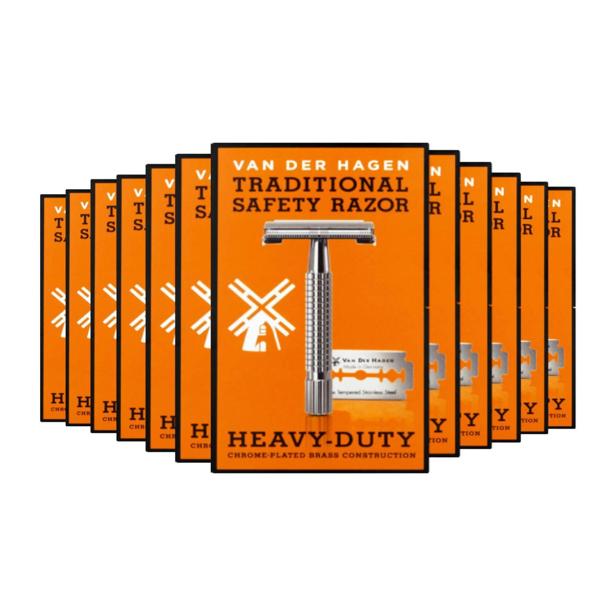 Van Der Hagen Traditional Safety Razor - 12 Pack – Contarmarket