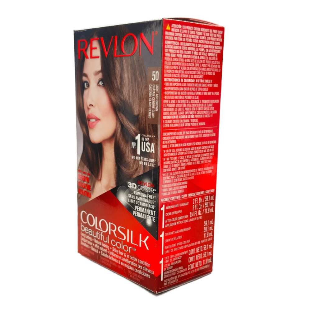 Revlon - Colorsilk,  #50 Light Ash Brown - 12 Pack