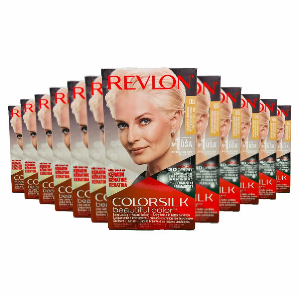 Revlon - ColorSilk Ultra Light, #05 Ash Blonde - 12 Pack