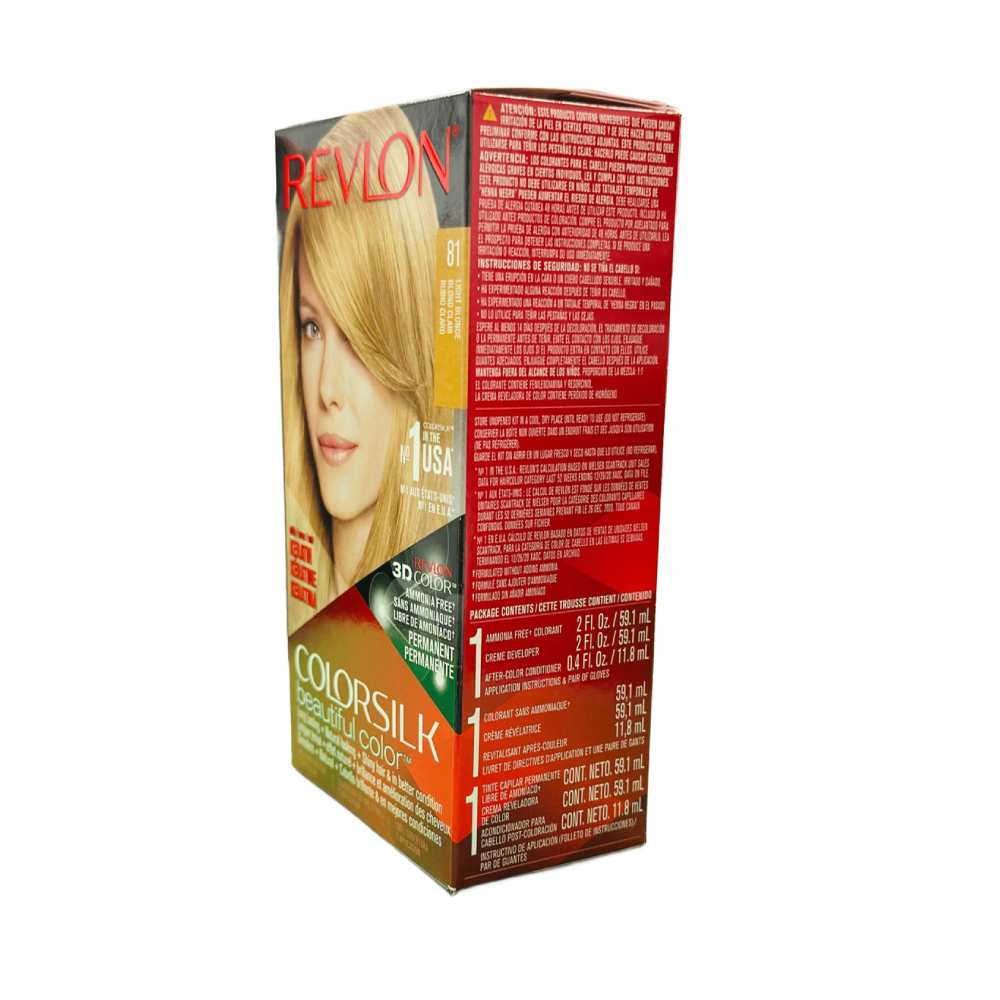 Revlon - Colorsilk, #81 Light Blonde - 12 Pack
