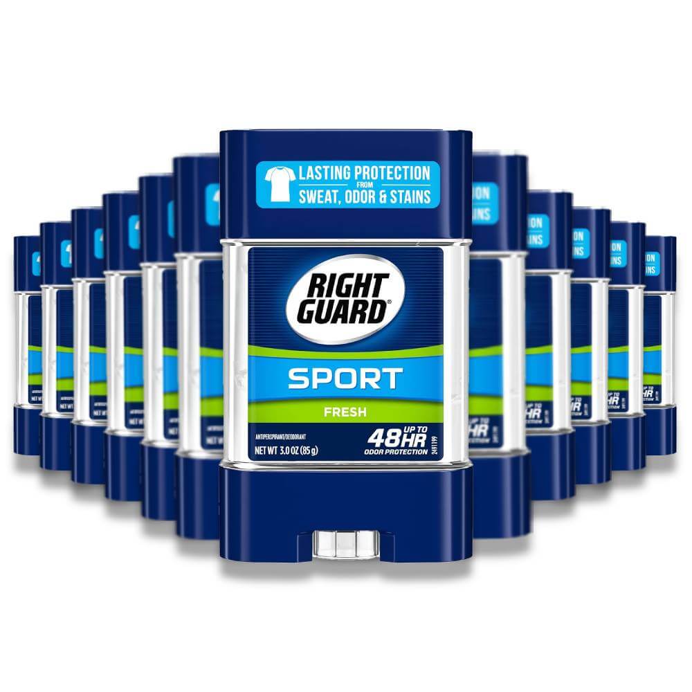 Right Guard Sport Clear Gel Deodorant - Fresh Scent - 3 oz - 12 Pack Contarmarket