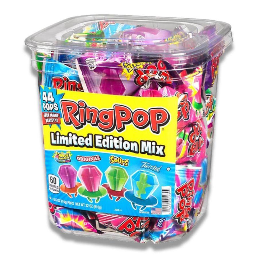 Ring Pop Lollipop Candy - Assorted Variety Pack, 0.5 Oz - 44 Ct Contarmarket