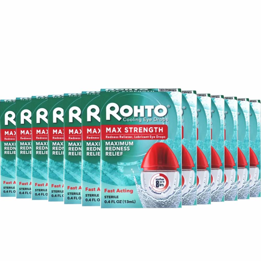 Rohto Cool Max Maximum Redness Relief Eye Drops - 0.4oz  Contarrmarket