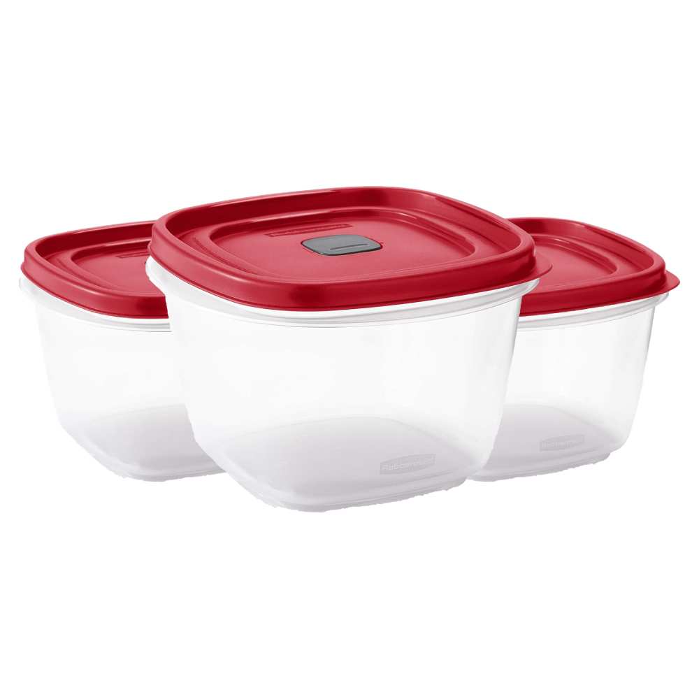 Rubbermaid - Easy Find Vented Lid 7-Cup Food Storage Container - 3 Pack