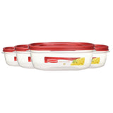 Rubbermaid - Easy Find Lid Square 9-Cup Food Storage Container and Lid - 4 Pack