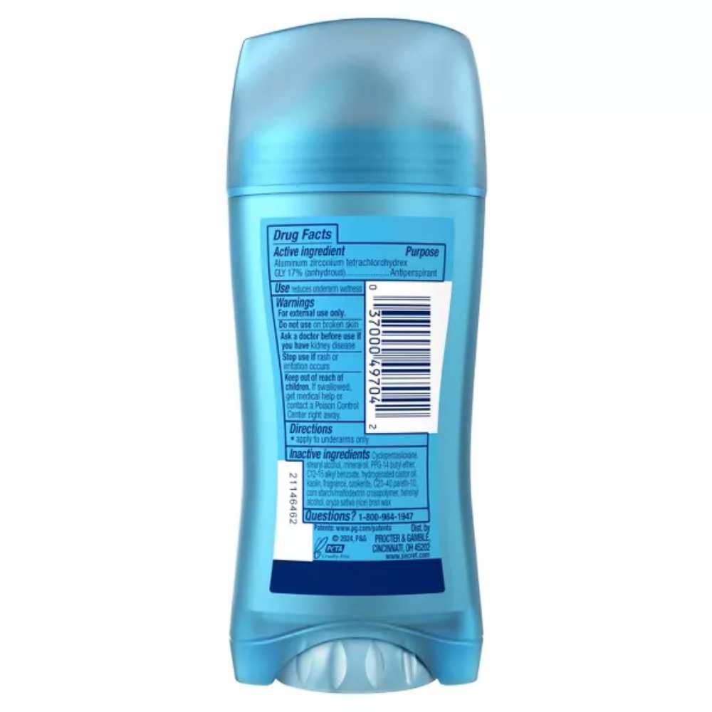 Secret Invisible Solid Lavender  Antiperspirant & Deodorant 2.6 Oz - 12 Pack
