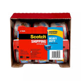 Scotch - Heavy Duty Shipping Packaging Tape Dispensers - 1.88" x 27.7 yd - 6 Pack