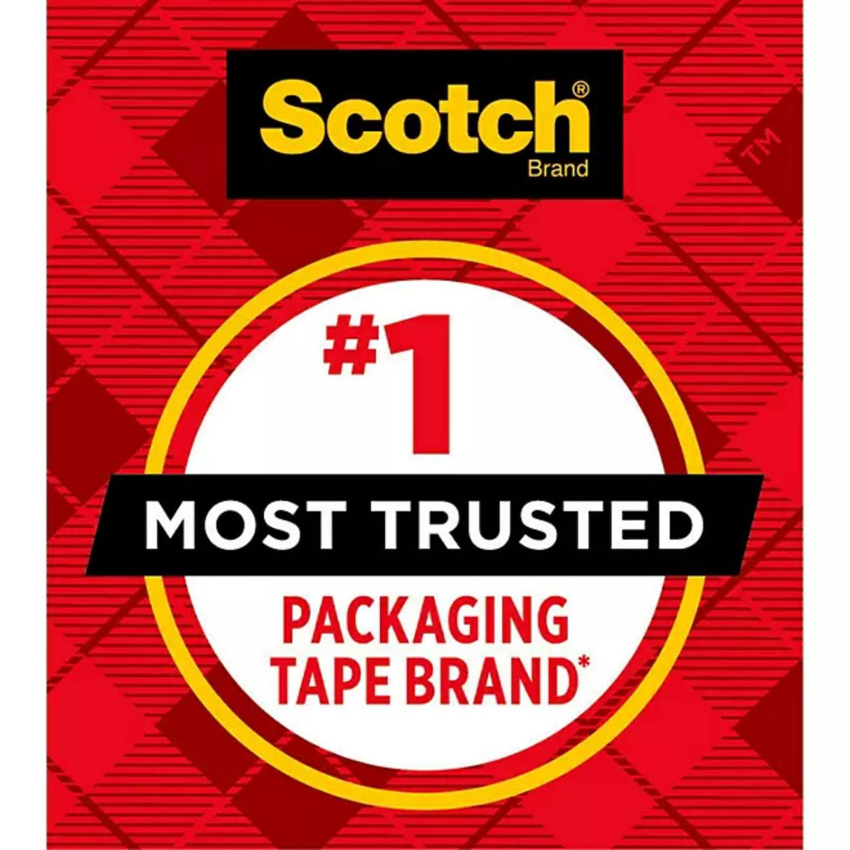 Scotch - Heavy Duty Shipping Packaging Tape Dispensers - 1.88" x 27.7 yd - 6 Pack