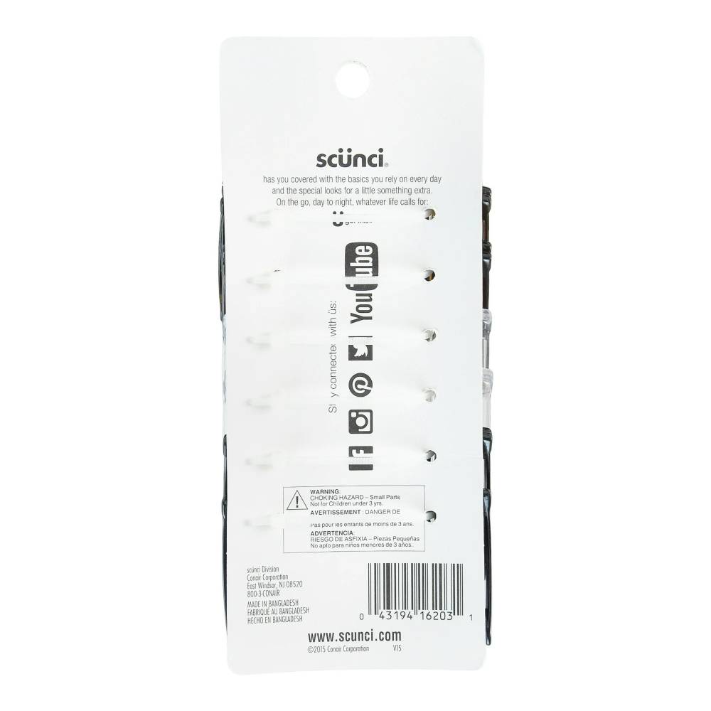 Scunci - Effortless Beauty Side Hair Combs Assorted, 12 Ct - 48 Pack