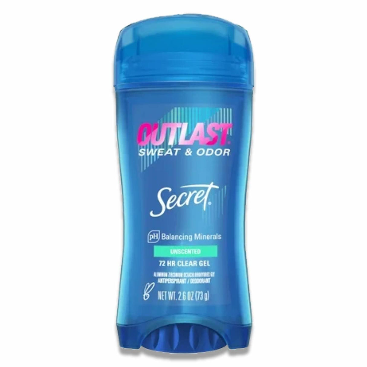 Secret - Outlast Clear Gel Unscented Antiperspirant & Deodorant - 2.6 Oz - 12 Pack