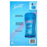 Secret Outlast Clear Gel Deodorant - Completely Clean - 2.6 Oz - 4 Pack Contarmarket