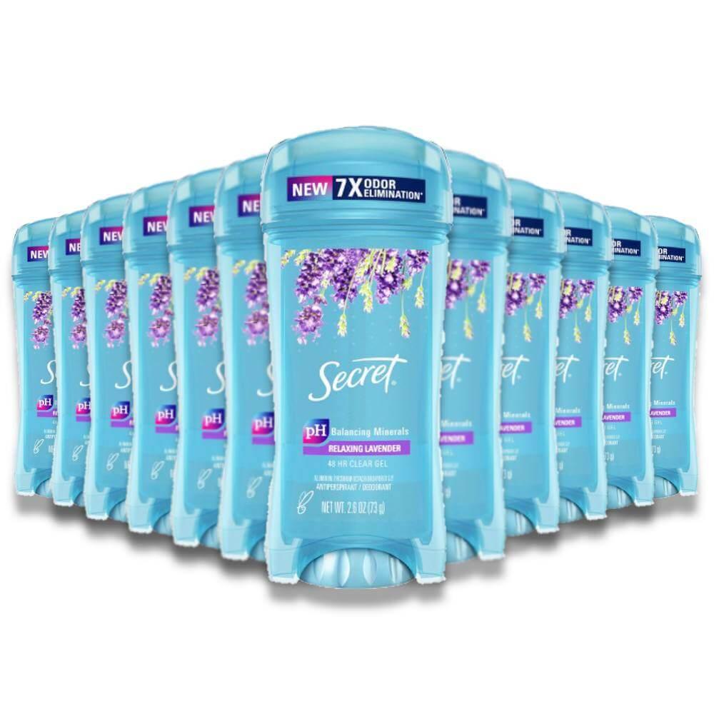 Secret - Clear Gel Lavender Antiperspirant & Deodorant - 2.6 Oz - 12 Pack