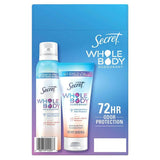 Secret Whole Body Deodorant for Women, Peach & Vanilla Blossom - 2 Pack Contarmarket