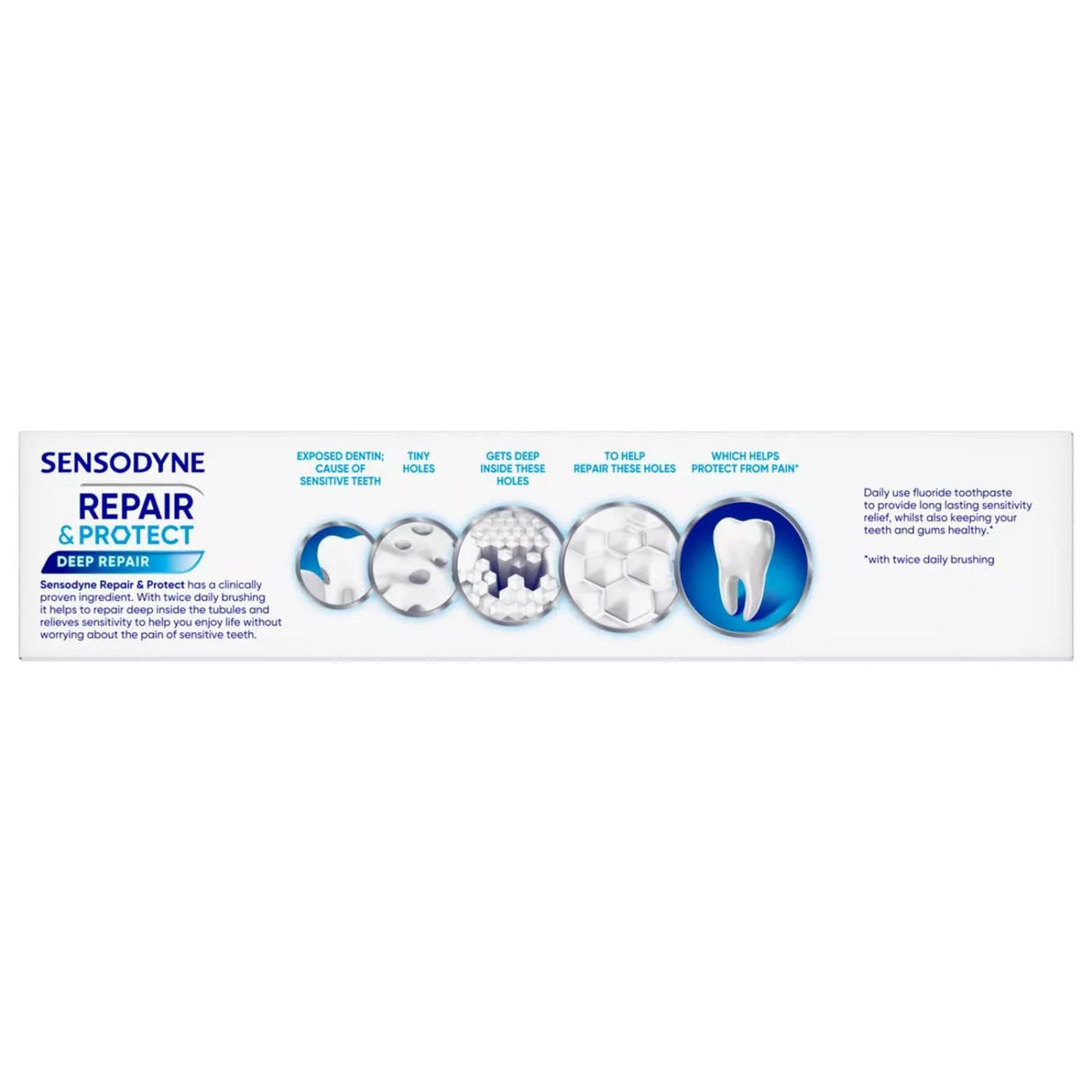 Sensodyne - Repair and Protect Teeth Whitening Sensitive Toothpaste - 3.4 Oz - 12 Pack