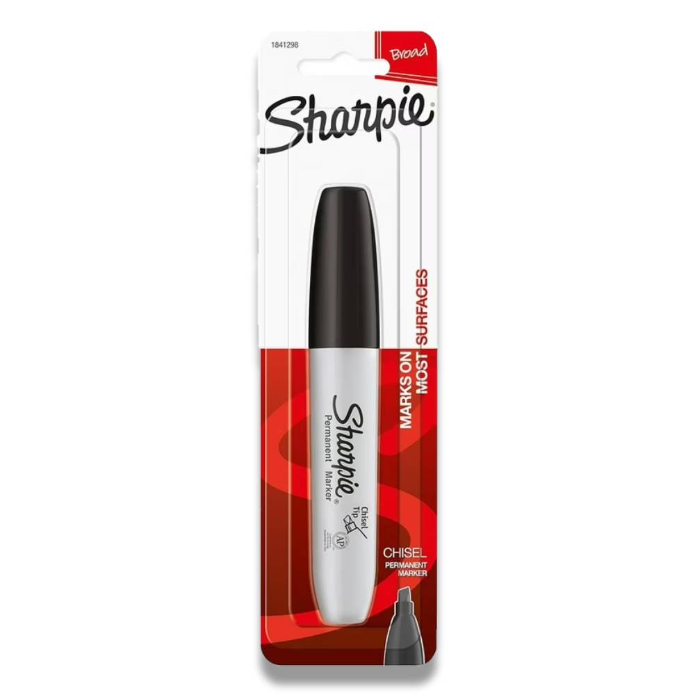 Sharpie - Permanent Marker, Chisel Tip, Black - 48 Pack