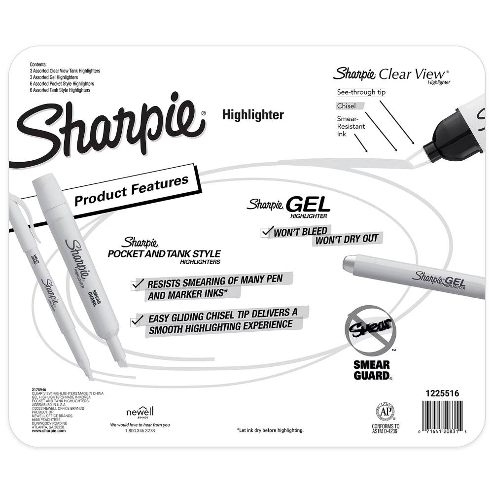 Sharpie - Highlighter Variety Pack - 18 Count