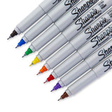 Sharpie Permanent Markers Ultra Fine Point Classic Colors, 8 Count - 12 Pack