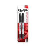 Sharpie - Twin Tip Permanent Markers, Black - 12 Pack