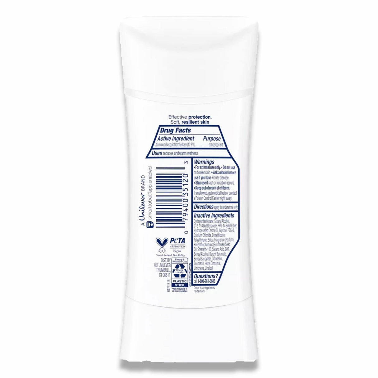 Dove - Beauty Advanced Care Shea Butter 72-Hour Antiperspirant & Deodorant Stick - 2.6 Oz - 12 Pack