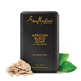 Shea Moisture African Black Soap with Shea Butter - 8 Oz - 4 Pack Contarmarket