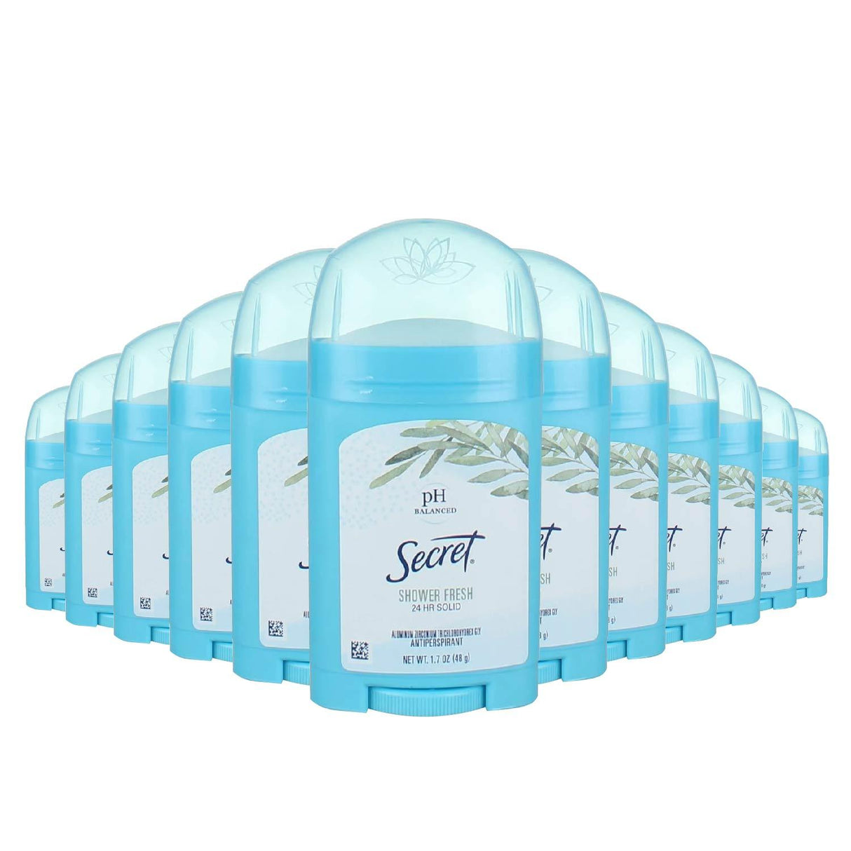 Secret  Antiperspirant & Deodorant Solid Stick, Shower Fresh, 1.7oz,  12 Pack - Travel Size