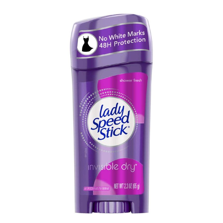 Lady Speed Stick Invisible Dry Antiperspirant & Deodorant, Shower Fresh - 2.3 Oz - 180 Pack