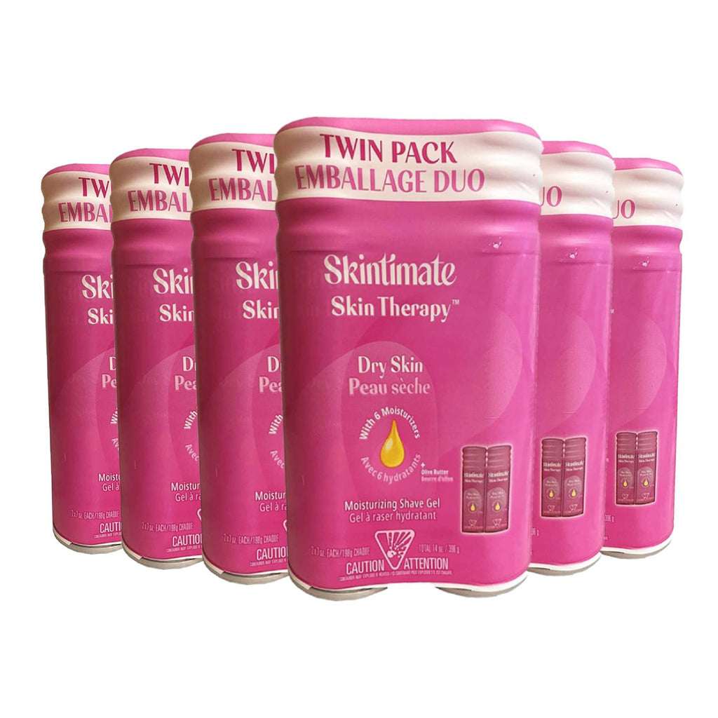 Skintimate Skin Therapy Dry Skin Women's Shave Gel 7oz TWINPACK  Contarmarket