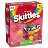 Skittles Original Fruit Snacks - Assorted Flavors, 0.8 oz Pouches, 42 Pack Bulk Candy