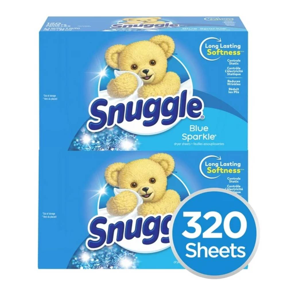 Snuggle - Fabric Softener Dryer Sheets, Blue Sparkle - 320 Count