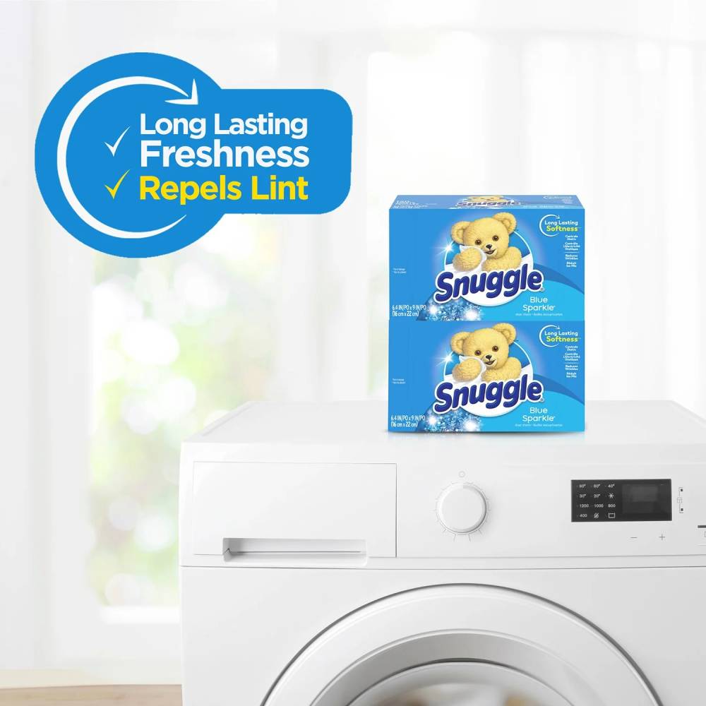 Snuggle - Fabric Softener Dryer Sheets, Blue Sparkle - 320 Count