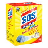 S.O.S Steel Wool Soap Pads - 50 Count