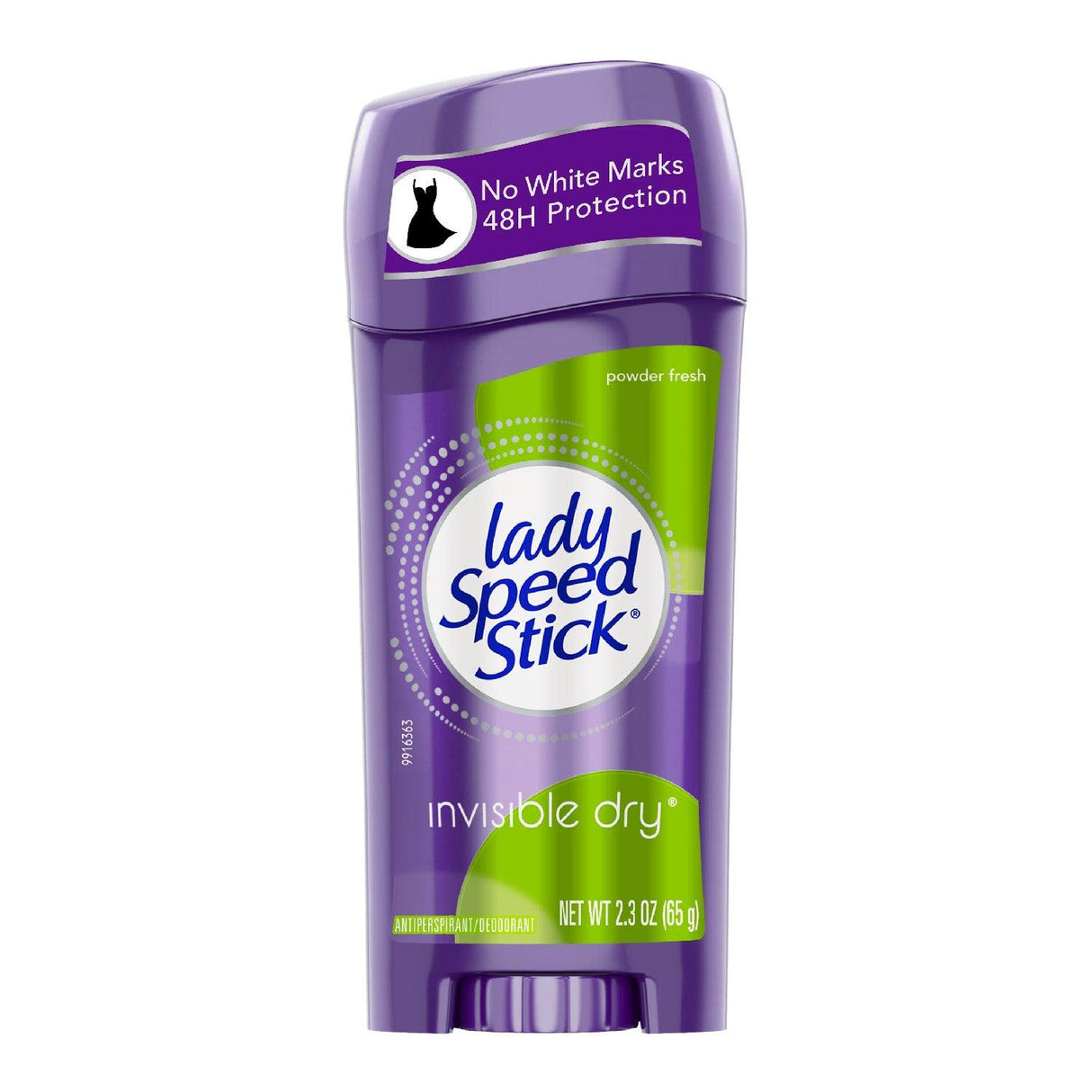 Lady Speed Stick Invisible Dry Antiperspirant & Deodorant, Powder Fresh - 2.3 oz - 180 Pack